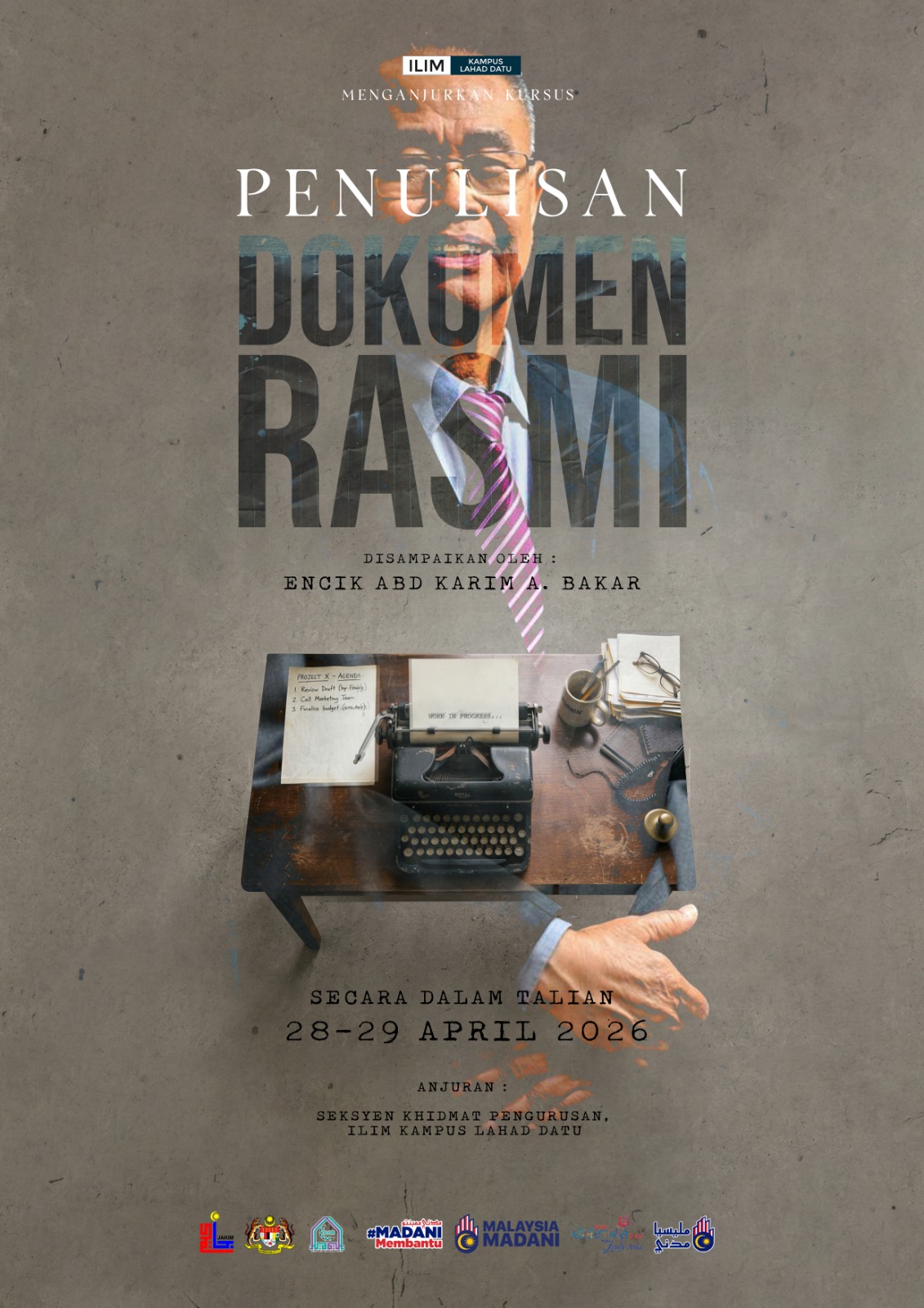 Banner Kursus Kursus Penulisan Dokumen Rasmi 